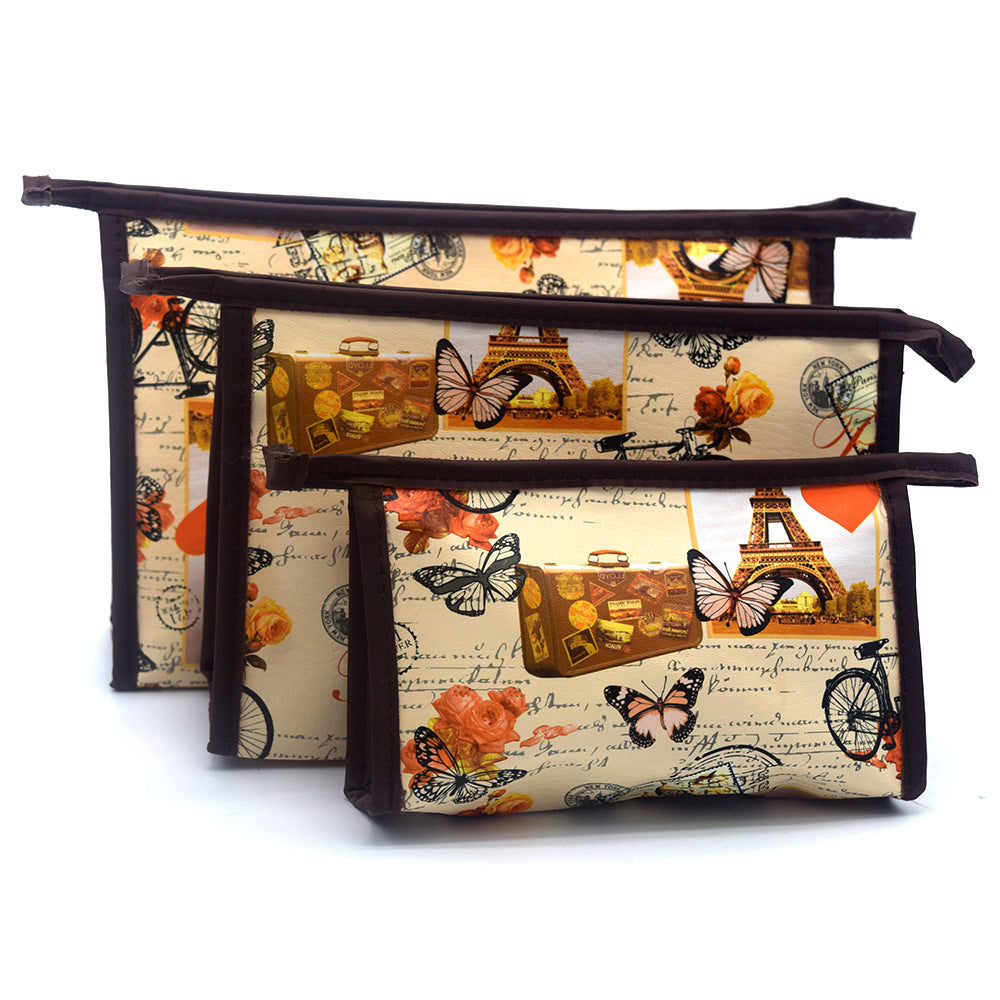 Three-piece Set Cosmetic Bag Korean Style Cosmetic Bag Waterproof