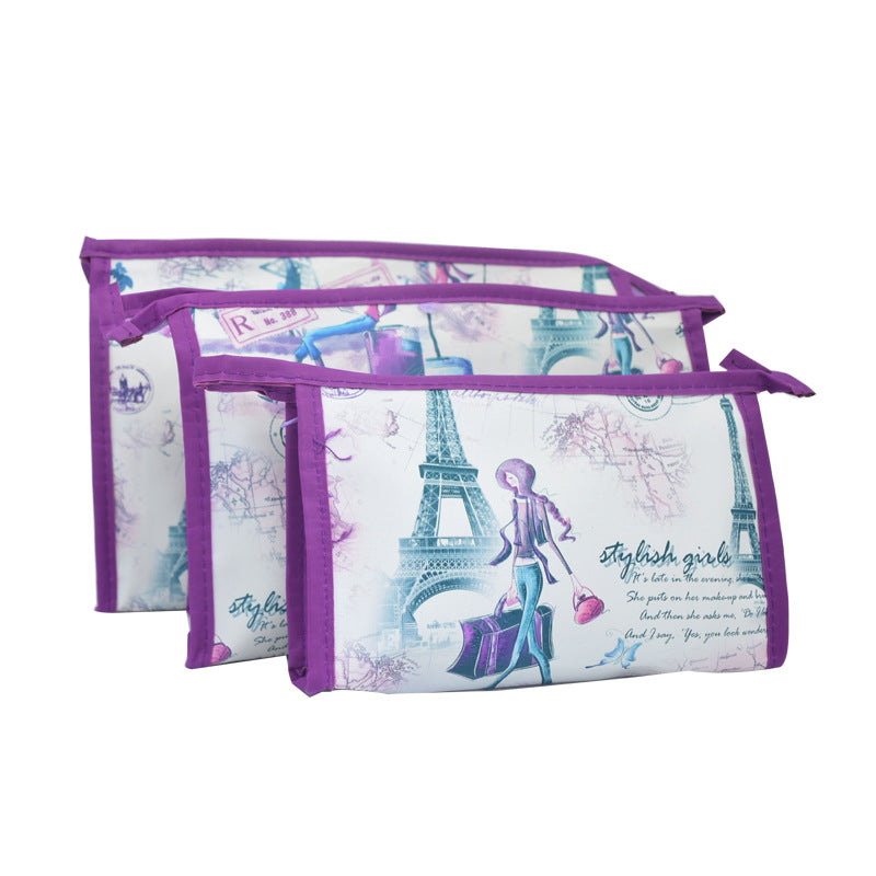Three-piece Set Cosmetic Bag Korean Style Cosmetic Bag Waterproof