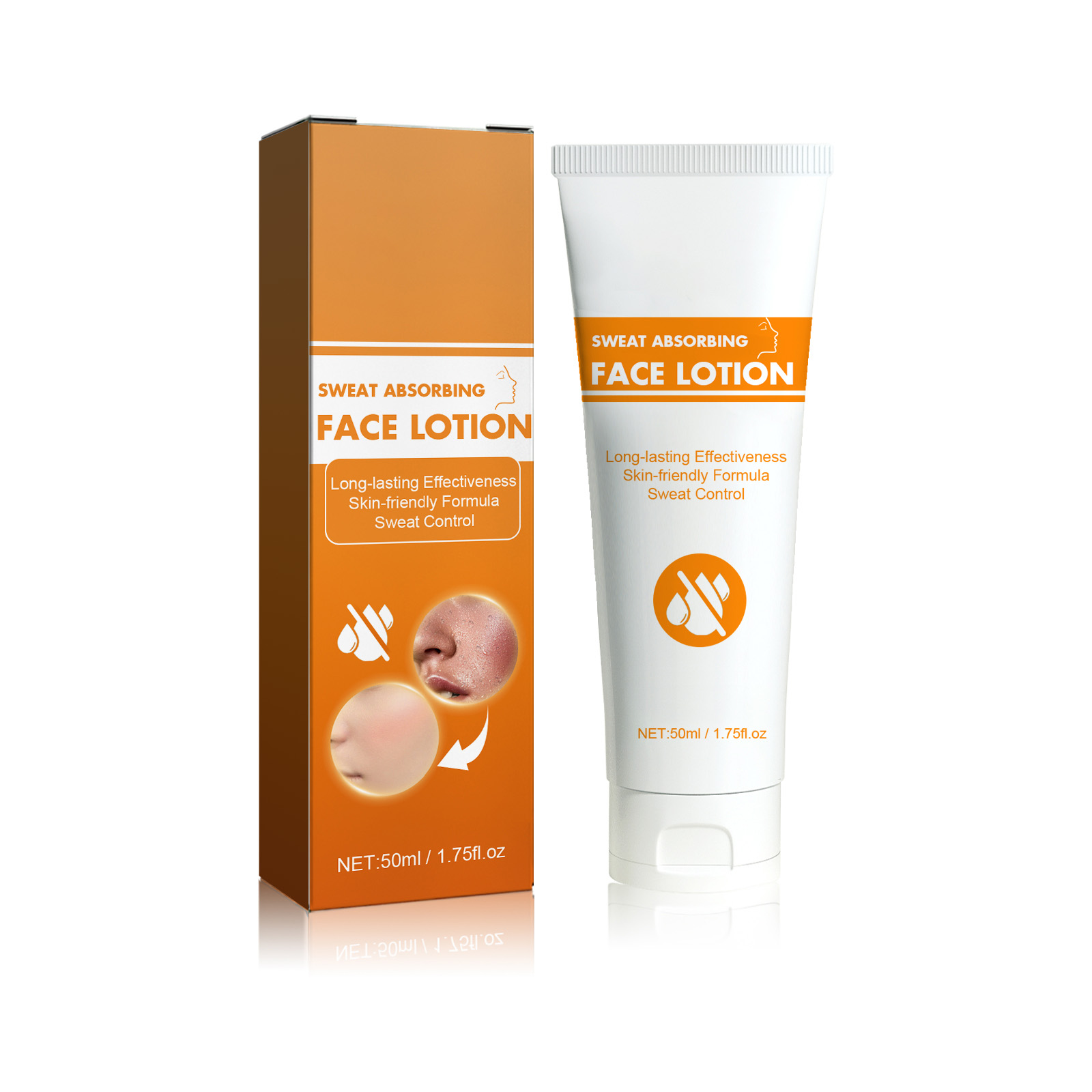 AMZ Facial Sweat-Absorbing Lotion Gently Cleanses The Facial Skin, Refreshing And Skin-Friendly, Long-Lasting Oil-Control, Facial Antiperspirant Lotion