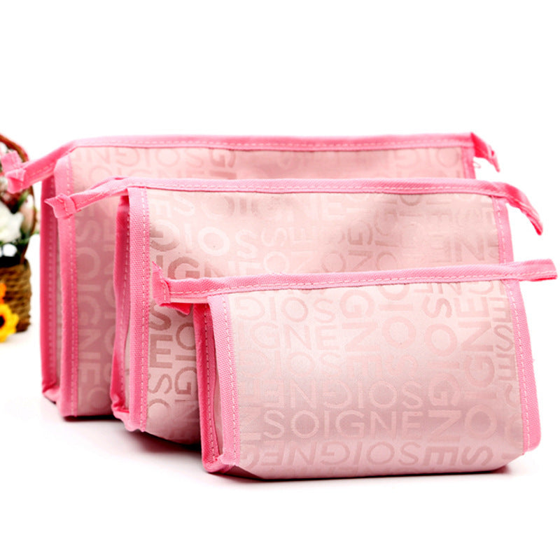 Three-piece Set Cosmetic Bag Korean Style Cosmetic Bag Waterproof