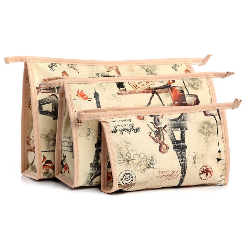 Three-piece Set Cosmetic Bag Korean Style Cosmetic Bag Waterproof