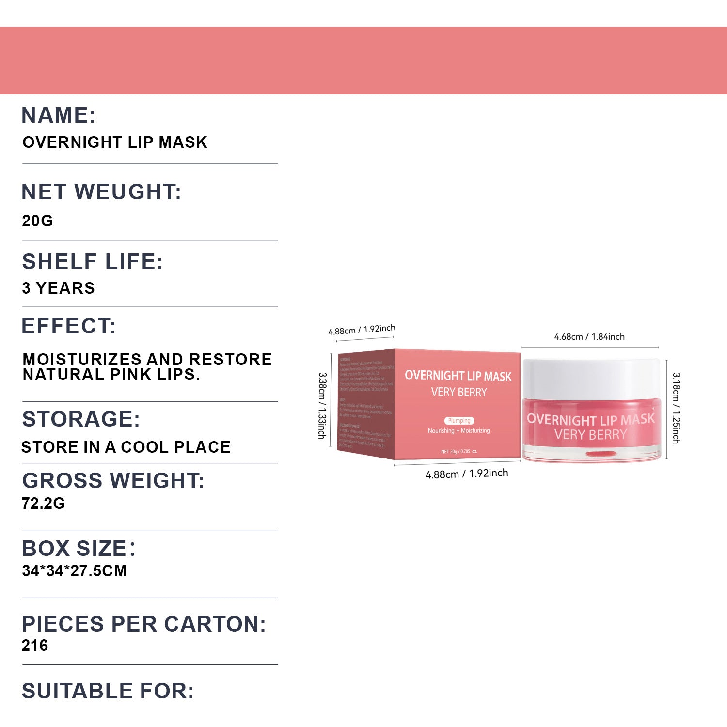Lip Lip Balm 20g At Night