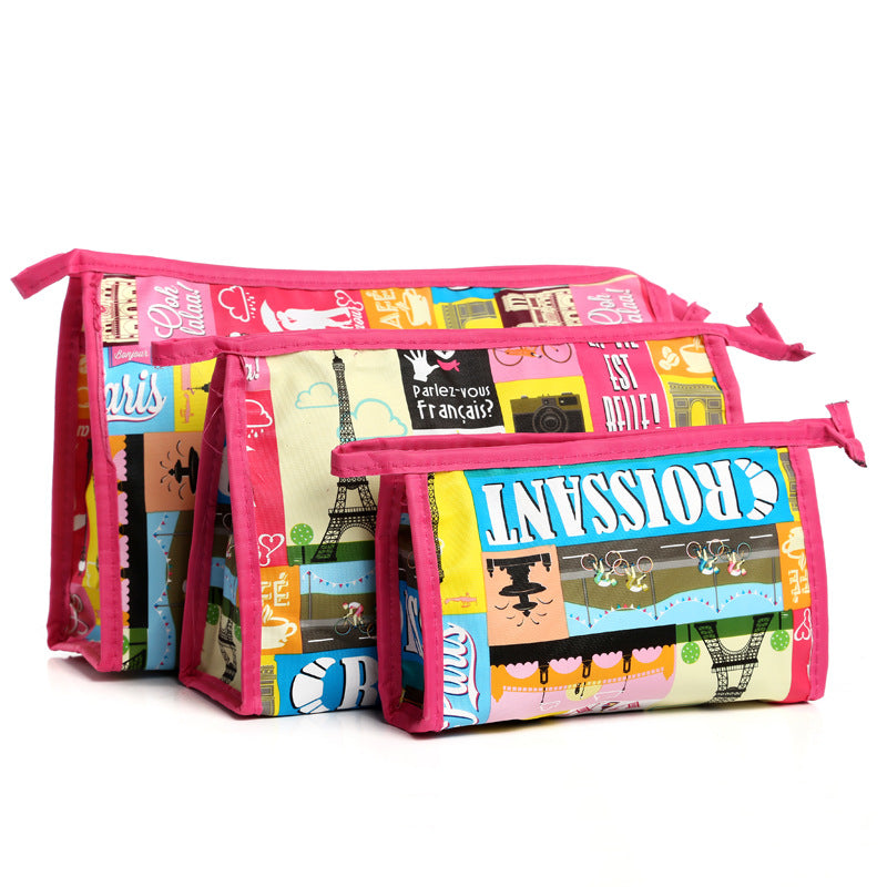 Three-piece Set Cosmetic Bag Korean Style Cosmetic Bag Waterproof